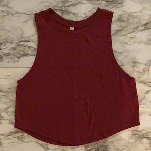 Red Crop Tank Top